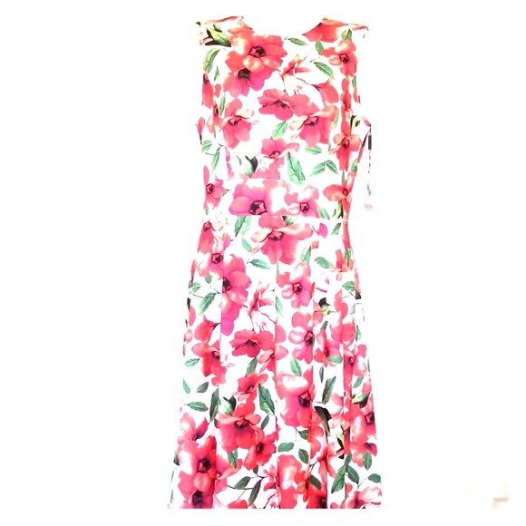 floral calvin klein dress